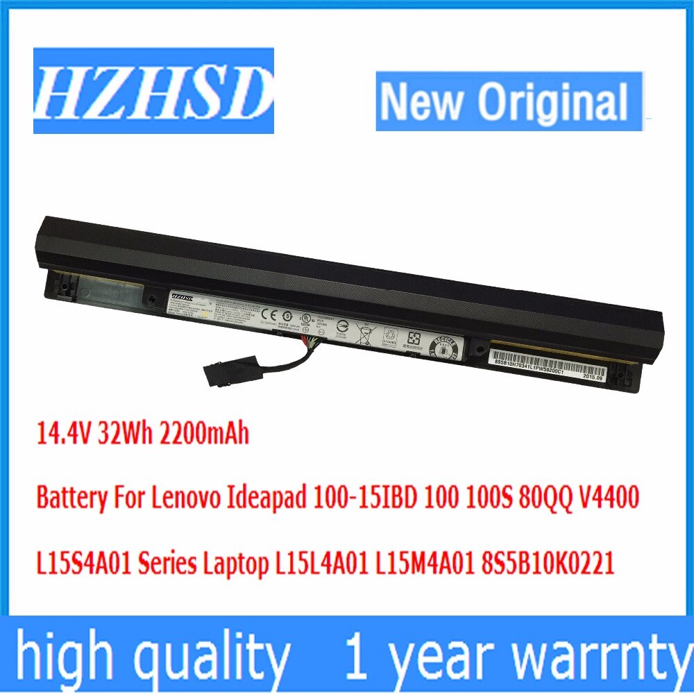 FengWings® L15L4A01 L15M4A01 L15S4A01 L15S4E01, 2600mAh 14.4V 37Wh Batteria Sostituire Per FengWings® L15L4A01 L15M4A01 L15S4A01 L15S4E01, 2600mAh 14.4V 37Wh Batteria Sostituire Per