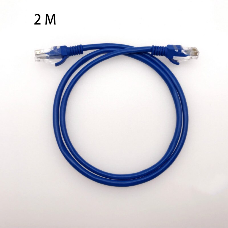 Blue Ethernet Internet LAN CAT5e Network Cable for Computer Modem Router: 2 M
