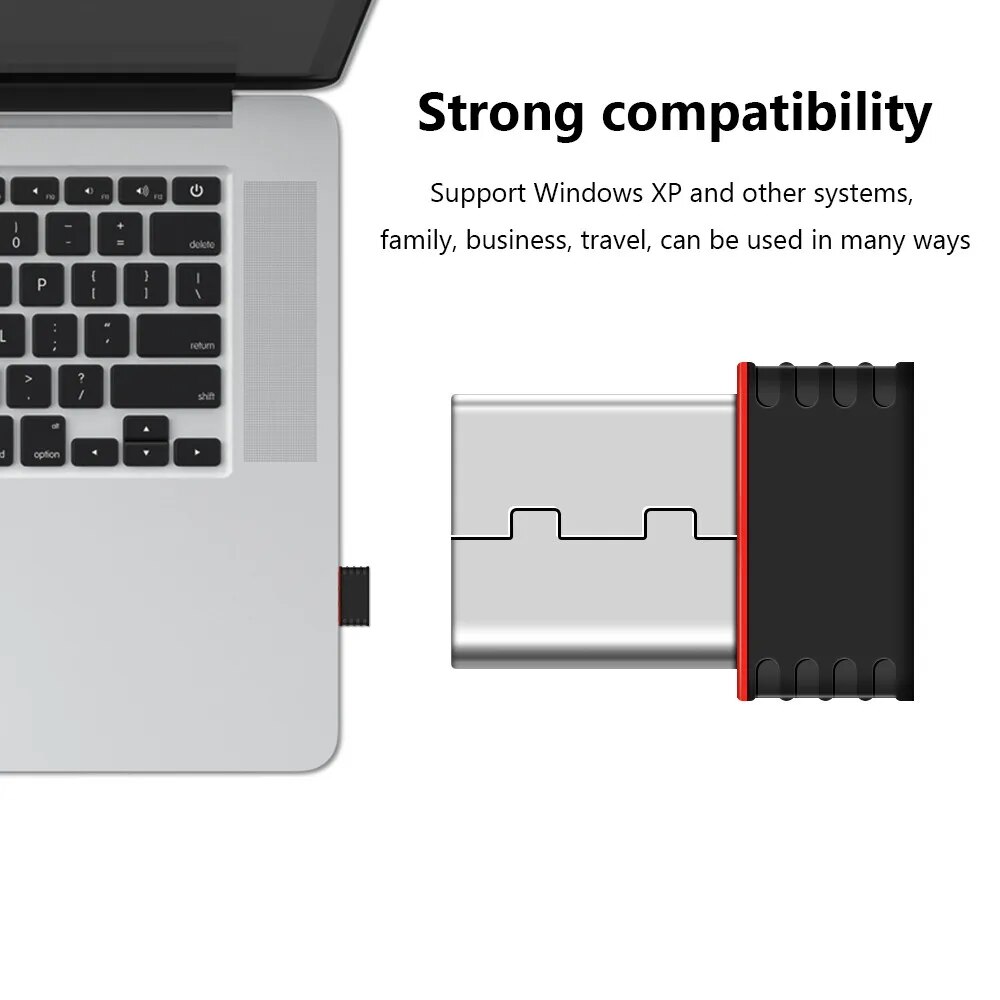Mini Antena WiFi Adaptador USB WiFi USB USB USB USB Ethernet 150Mbps Dongle WiFi 802.11 N/g/ B Enchufe WiFi USB Lan Comfes