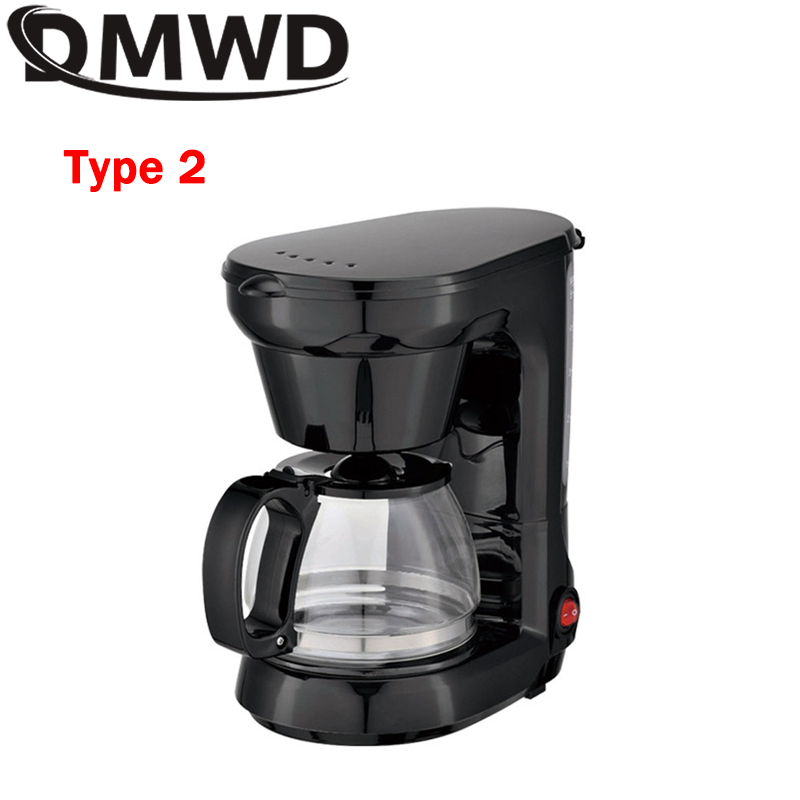 Cafetera de goteo eléctrica de 110V, tetera de elaboración semiautomática para el hogar de 650ml, cafetera americana, cafetera Espresso de 220V