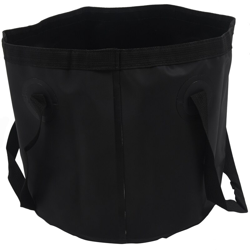 Folding Bucket Outdoor Fishing Bucket, Black 20L