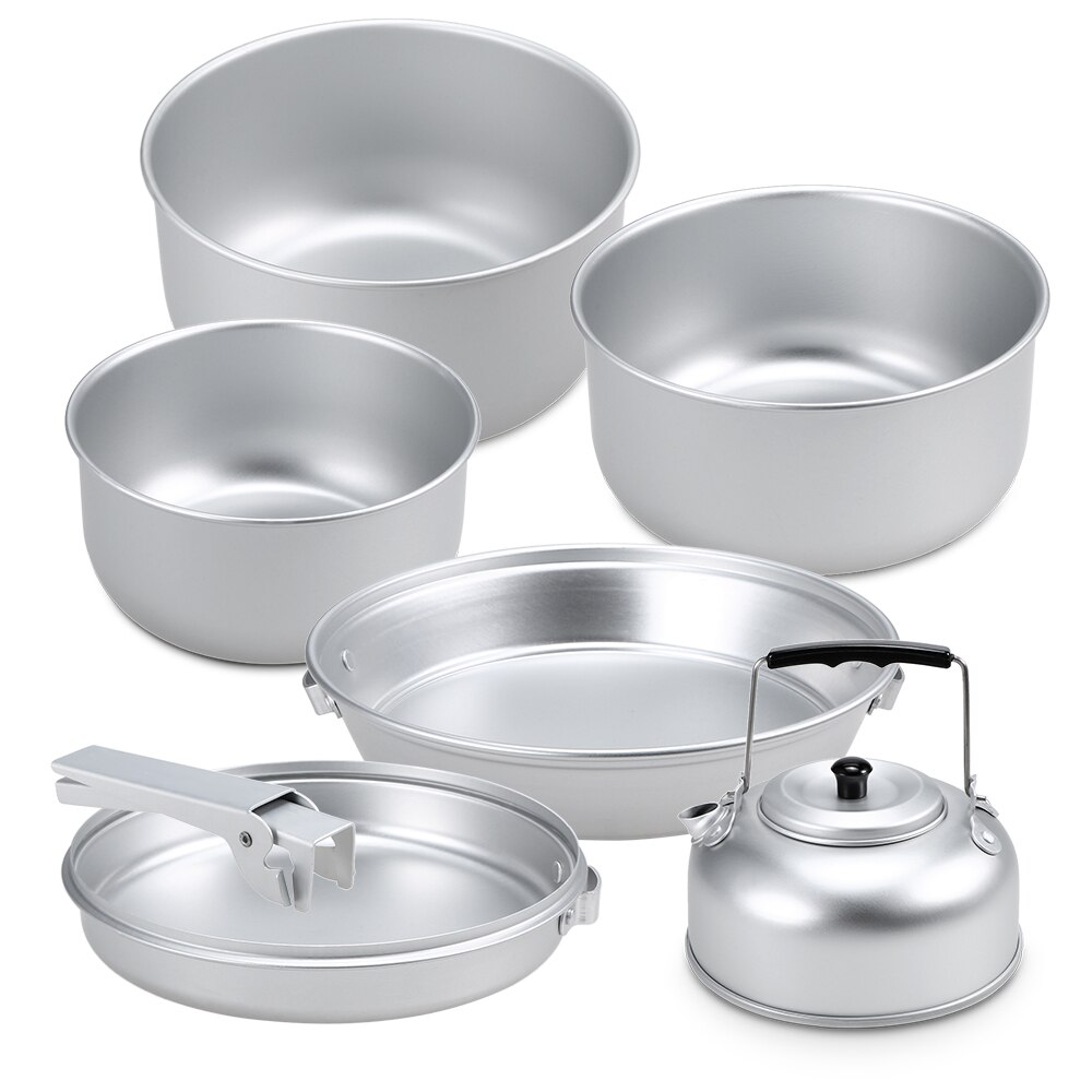 Outdoor Mess Tin Kit Aluminium Camping Kookgerei Set Lunchbox Voedselcontainer met Deksel kopen vanaf een prijs van 27