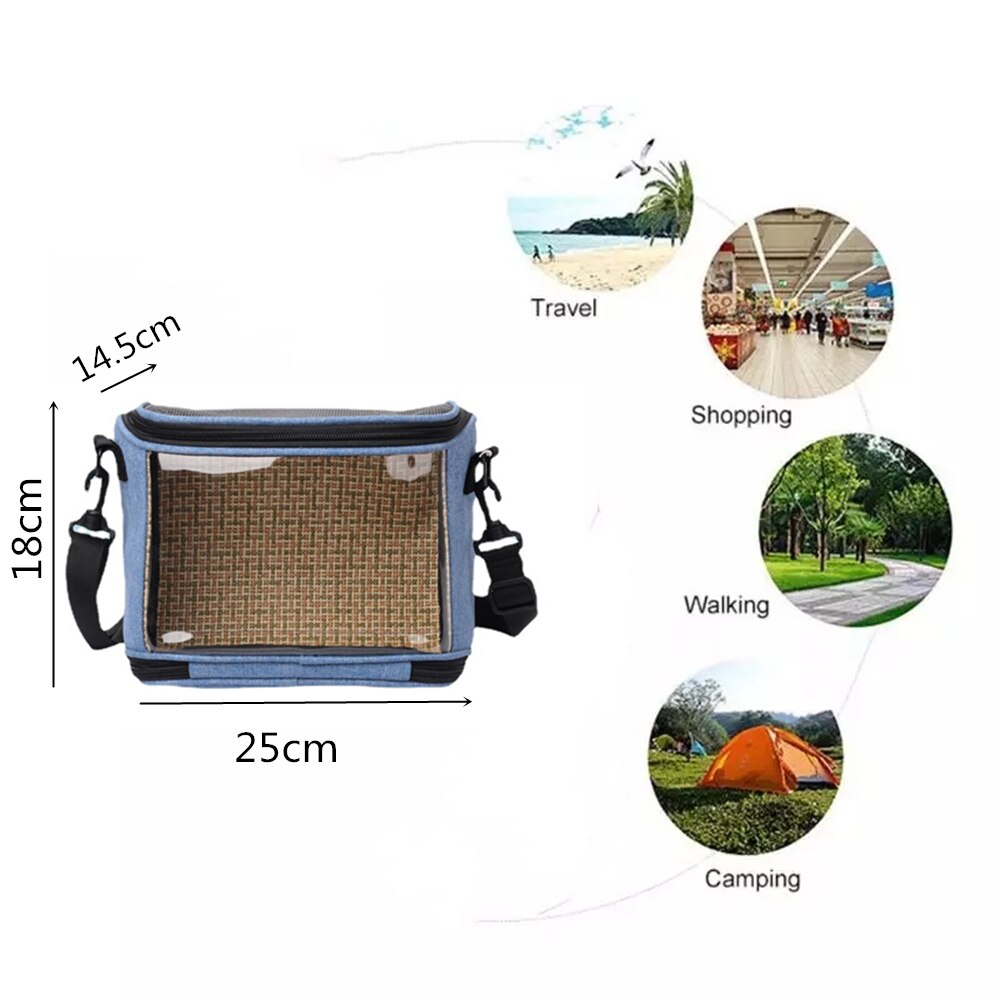 Portable Bird Cage Parrot Carrier Lightweight Breathable Travel Bag for Hamster Squirrel Sugar Gliders Transport Pet Accessorie