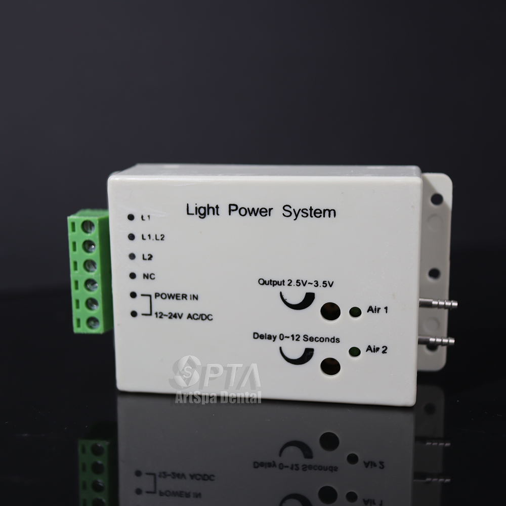 Dental Control Box Fiber Optic high speed Handpiece Light Power control box 12-24V