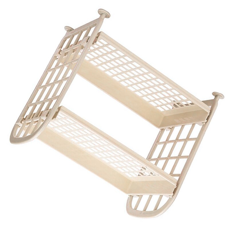 Storage Shelves,Plastic Small Storage Shelves - 2 Tier Shelf Shelving,Kitchen Shelf Bathroom Organizer