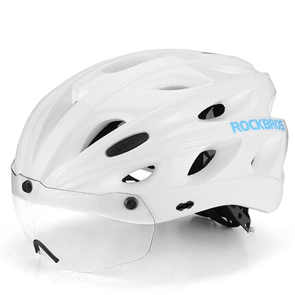 Rockbros Mannen Vrouwen Racefiets Helm Fietsen Eps Integraal Gegoten Helm Mountain Mtb Fiets Veiligheid Helm Met Bril Lens
