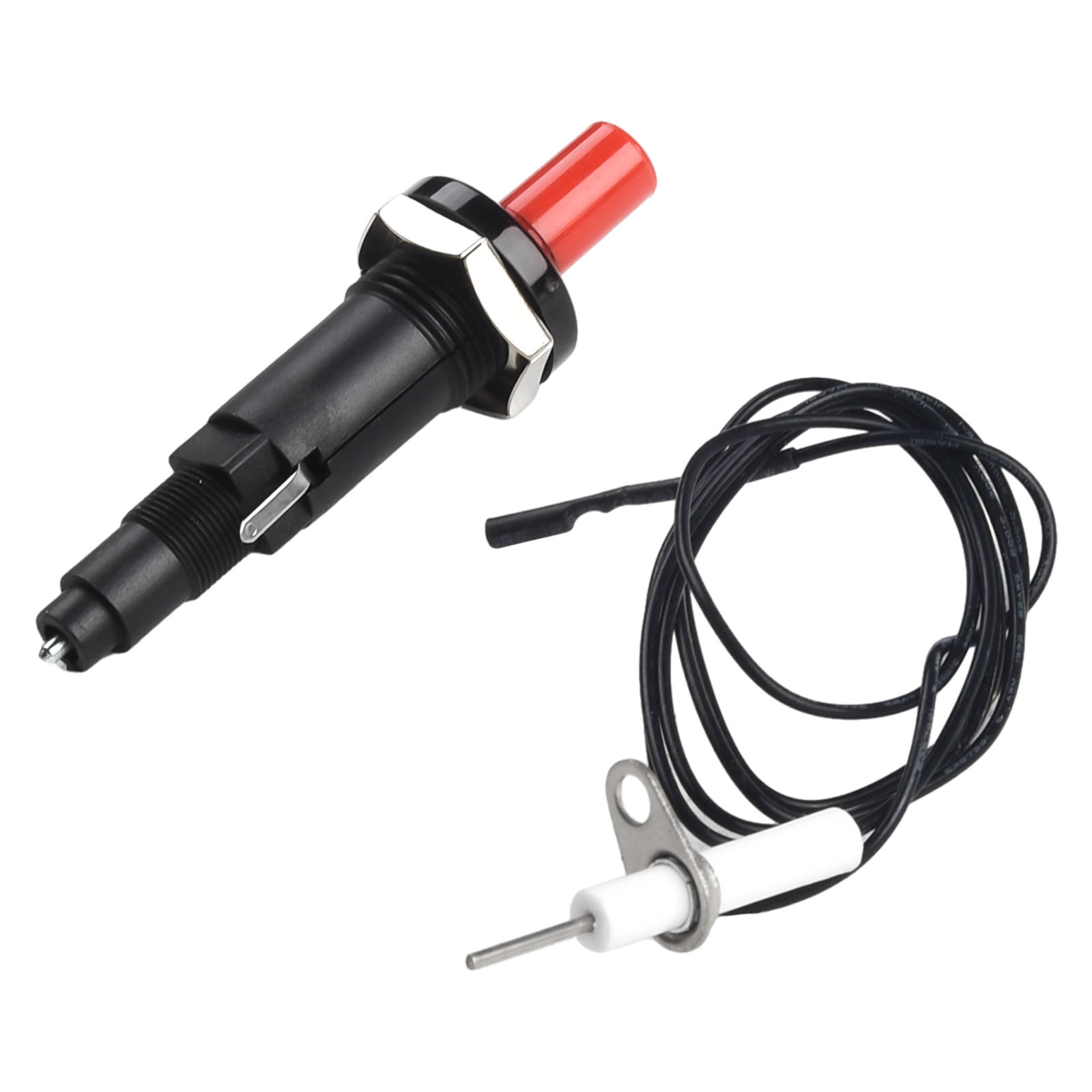 Piezo-Zündung mit Kabel, Druckknopf-Zünder für Gasgrill, Ofen, Grill, Küche, Feuerzeuge, Kamin, Herd, Zubehör