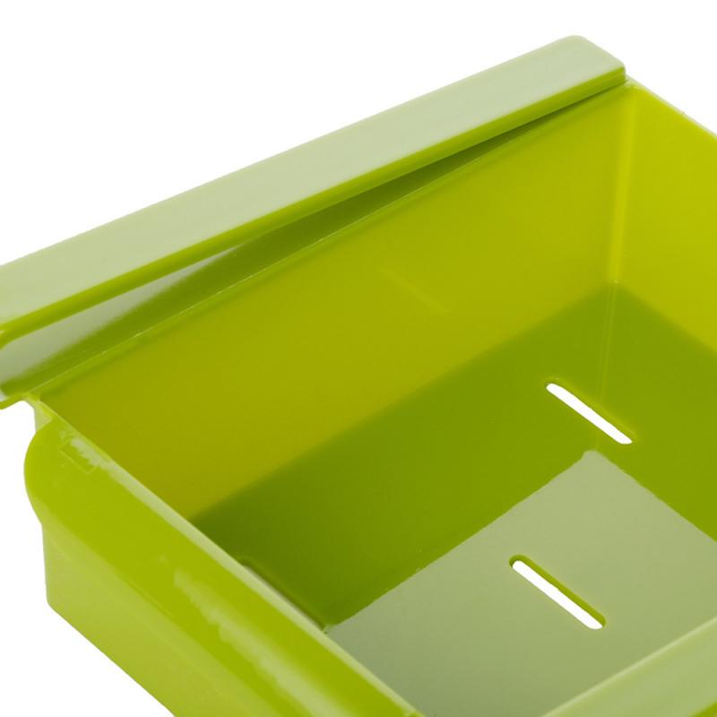 Mini DIY Slide Kitchen Fridge Freezer Space Saver Organization Storage Rack Bathroom Shelf Rack Organizer Holder