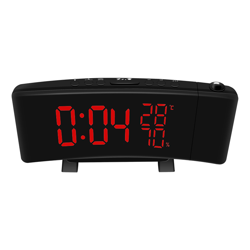 Rotating Projection Digital Led Clock Temperature  – Grandado