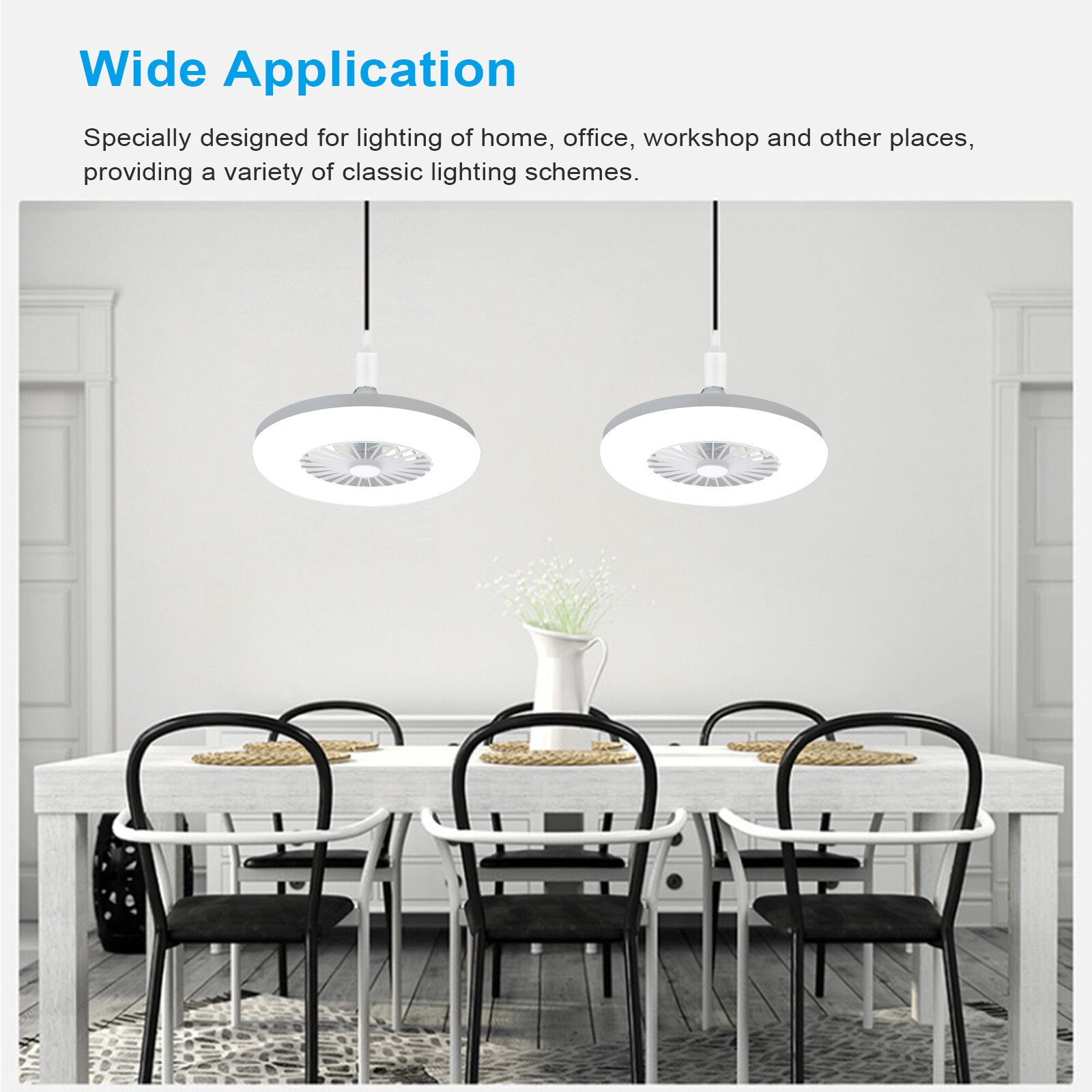 Mini Fan Light E26/E27 Desk LED Makeup Ring Light Selfie Ring Light For Live Broadcast Table Lamp Lighting White Light