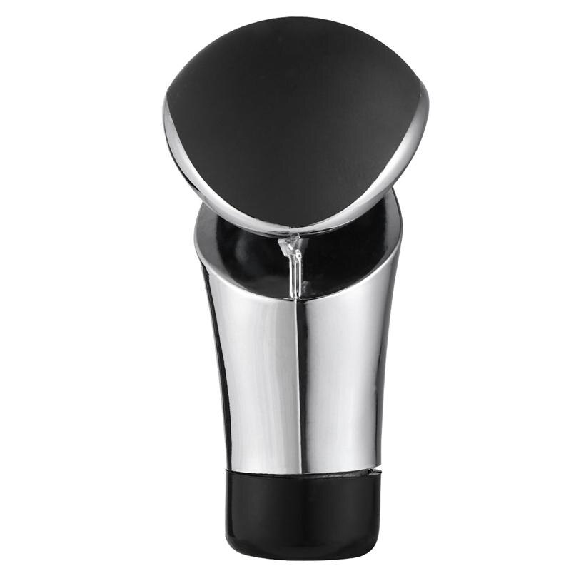 Car Gear Shift Knob Automatic Transmission Shift Lever Knob Auto Gear Shift Shifter Lever Knob Automobile Accessories: Silver Black