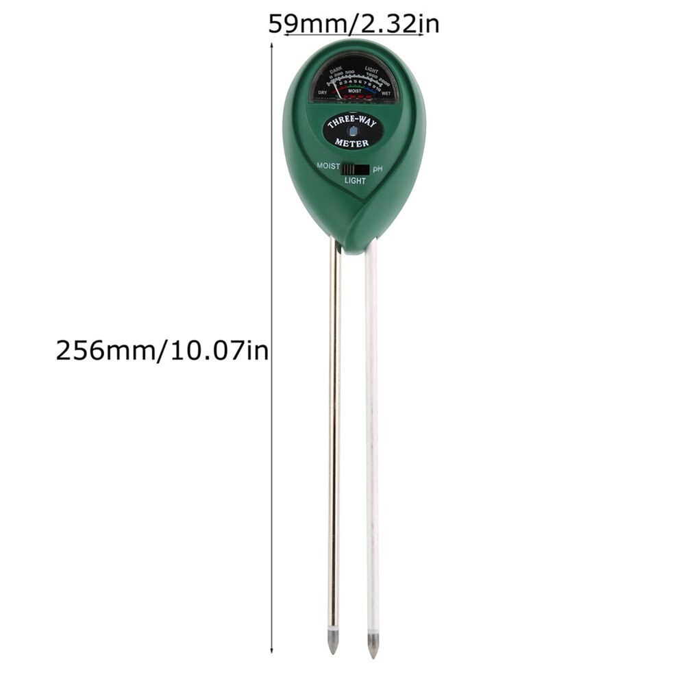 Bodemtester puntweergave 3 in 1 ph meter vocht vochtigheid zonlicht tester monitor voor landbouw planten bloemen