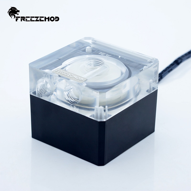 Freezemod beregne kjøling pc vannkjøler stum pumpe pwm intelligent strømme 800l/h 12v/5v rgb lys aure. pu -fs4m- j