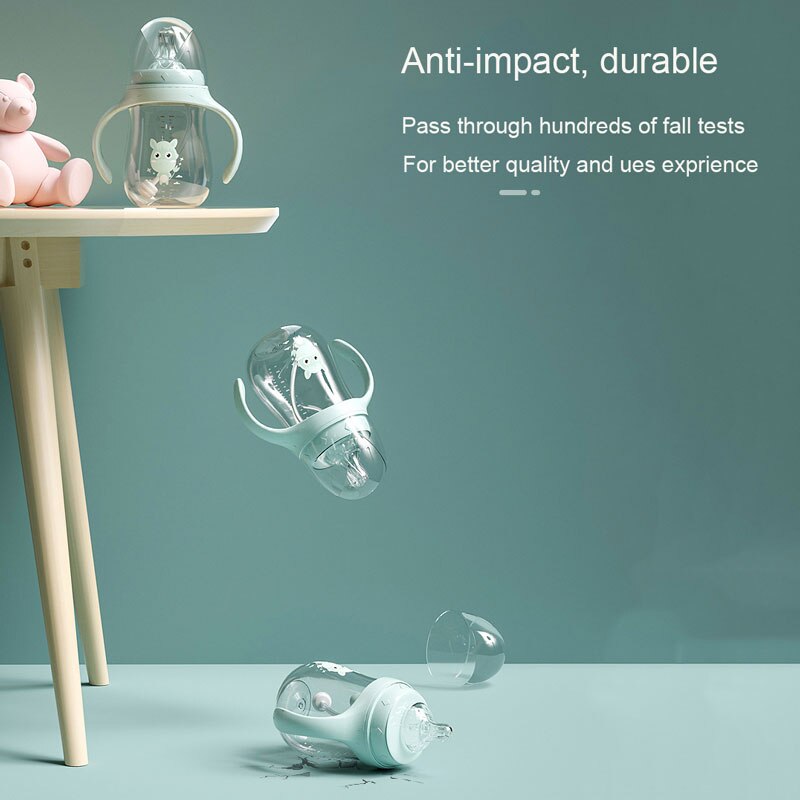 Baby Flessen Drinkbeker Zuigfles Brede Kaliber Multifunctionele Melk Drinken Water Tweeërlei Gebruik Fles Bpa Gratis