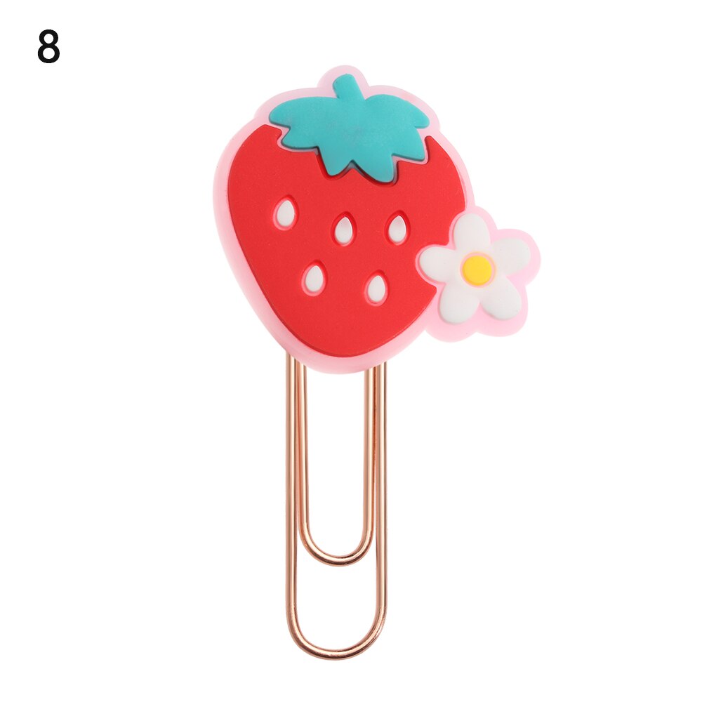 Animals Flower Paper Clips Bookmarks Kids Cute Book Mark Paper Clips Desk Organizer Stationery Office School Supply: 8
