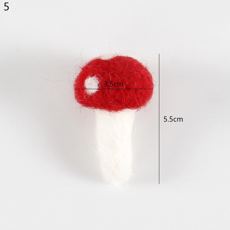 Kit de lana de fieltro para artesanías, Mini animales de zanahorias, broches decorativos para niños, de Navidad, accesorios de decoración de cinta para el pelo para niños: 5