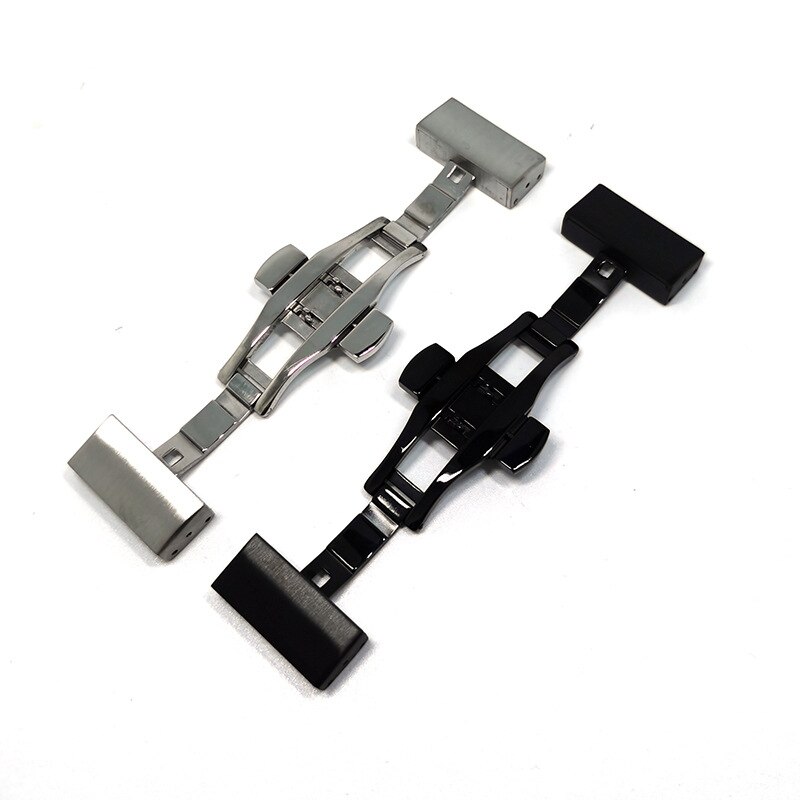 Horloge Vlinder Gesp Turtle Back Gesp Universele Oren Roestvrijstalen Band Fold Gesp Sluiting 18Mm 20Mm 22Mm