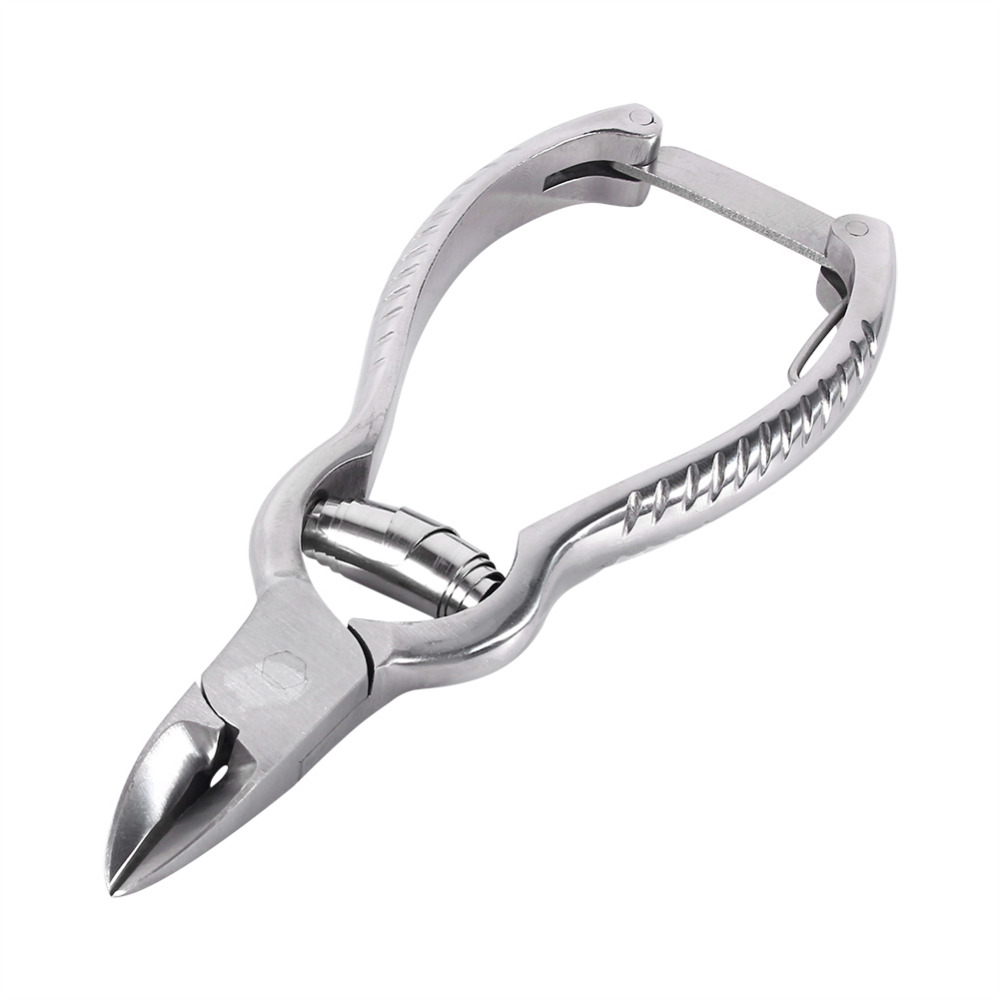 Pinza para cutículas del pie de acero inoxidable, con forma de barrilete, cortador para podología y pedicura, novedad