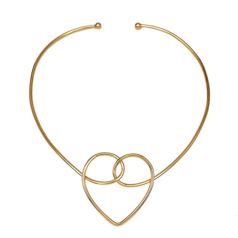 Geometrische Legierung Halsketten Für Frauen Schmuck Bib Halskette Kragen Erklärung Punk: Gold Necklace 4887