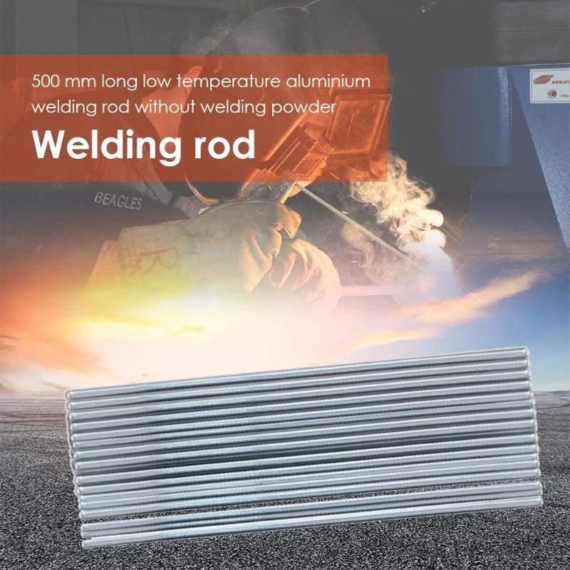 10 st svetsstänger lågtemperatur aluminium lod svetsstav tråd elektroder svetsstavar lödtillbehör 500mm