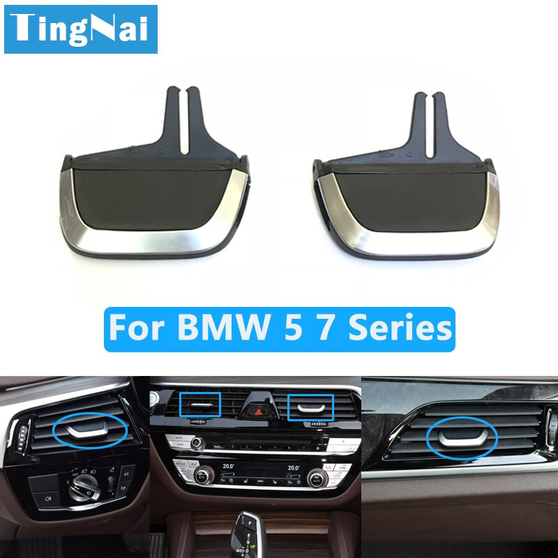 Car Front Rear Air Conditioning AC Vent Grille Clip Slider For BMW 5 7 Series G30 G31 G38 G11 G12