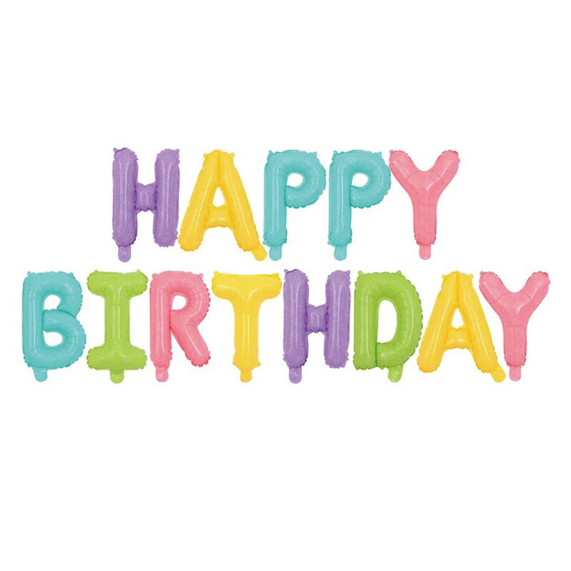 16-inch Geburtstag Paket Ballon Englisch Brief Set Aluminium Ballon geburtstag luftballons geburtstag party dekorationen erwachsene: A8A8
