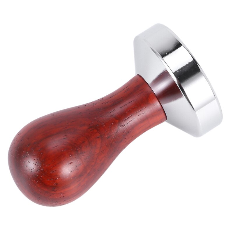 5M Stainless Steel Base Wood Handle Tamper Coffee Powder Hammer Coffee Accessories Coffee Machine Kitchen