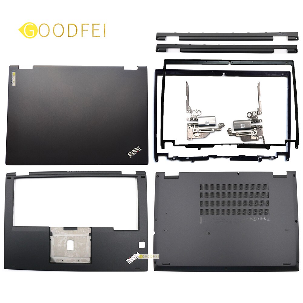 Original for Lenovo ThinkPad X380 Yoga /Yoga 370 LCD Top Back Cover Rear Lid Bezel Palmrest Upper Base Bottom Lower Case