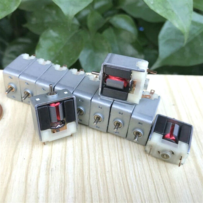 BYLSAGWHT SH-030SA-08240 – Moteur 18 Mm DC 6-12V, Double Arbre 1,5 Mm, Pour Slot Car Ou Modèle HO
