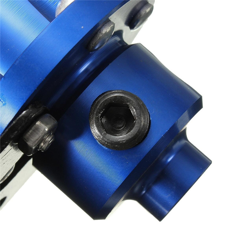 Universal Fuel Pressure Regulator Kit With Gauge – Aluminum, Adjustable 0-160 PSI – For Turbo/High-Performance Engines (Blue)