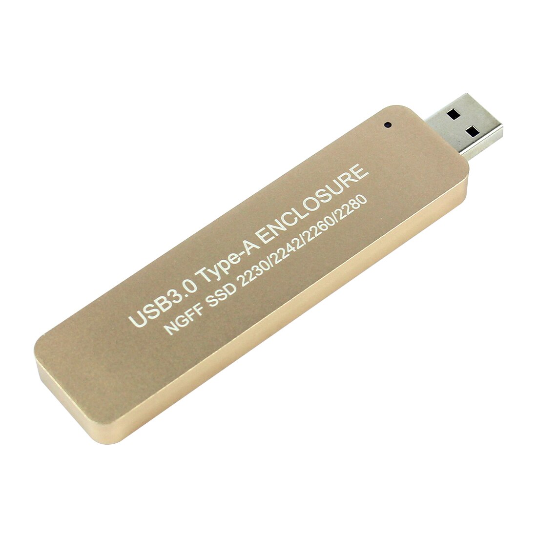 Carcasa de disco duro externo para NGFF SSD, carcasa de LM-781U, USB 3,0, TYPE-A, 2230/2242/2260/2280