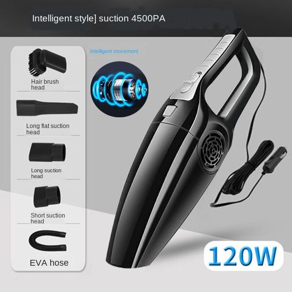 12V Car Vacuum Cleaner for Car Portable Vacuum Cleaner Handheld 100W Mini Car Vacuum Cleaner Auto Aspirador Coche: black B