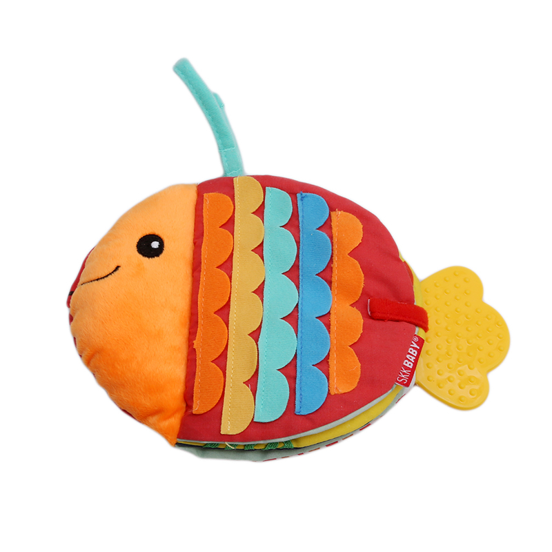 Tiere Fisch Weichen Tuch Spaß Buch Baby Intelligenz Entwicklung BB Sounds Lernen Bild Erkennen Ruhig Buch Rassel Spielzeug