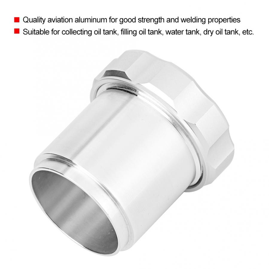 Aluminum Alloy Weld On Oil Tank Filler Neck with Cap 1.5'' 1 1/2'' OD for Fuel Tanks Car Styling Filler Neck