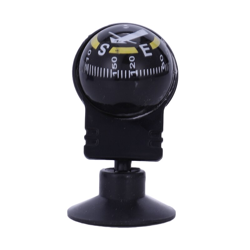 Car Vehicle Floating Ball Magnetic Navigation Compass Black