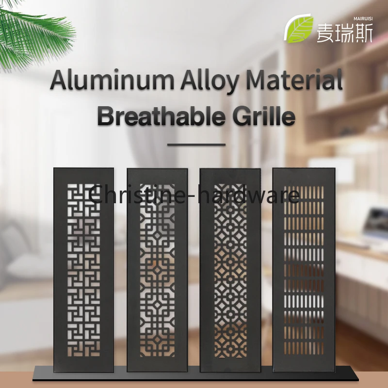 Aluminum Alloy Air Vent Ventilation Sheet Snowflake Honeycomb Perforated Sheets Closet Ventillation Grille Vents Hole Grille