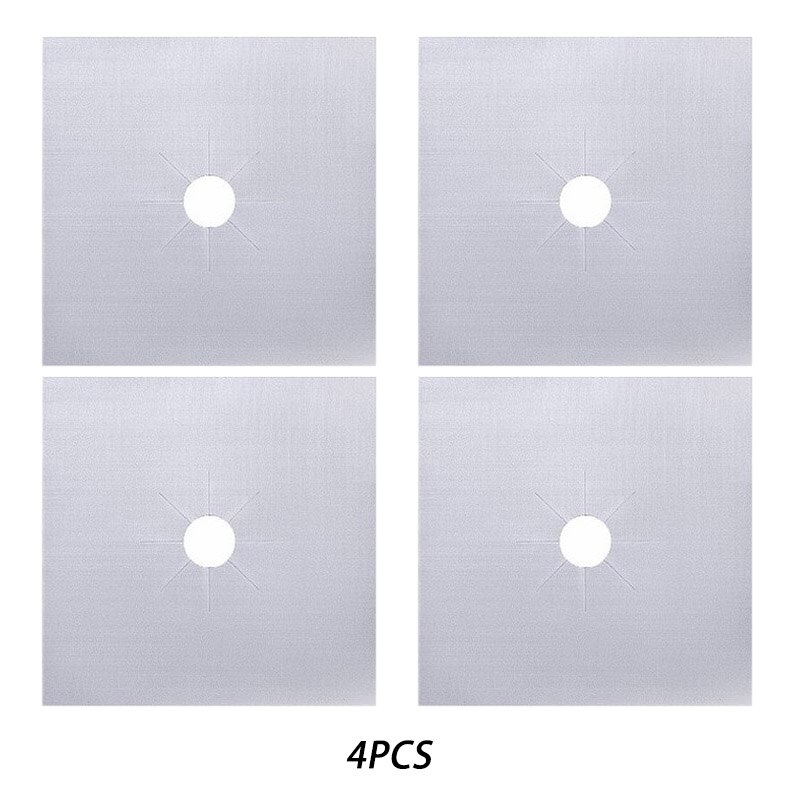 Stove Protector 1/4Pcs Cover Liner Gas Stove Protector Gas Stove Stovetop Burner Protector Kitchen Accessories Mat Cooker Cover: A4pcs
