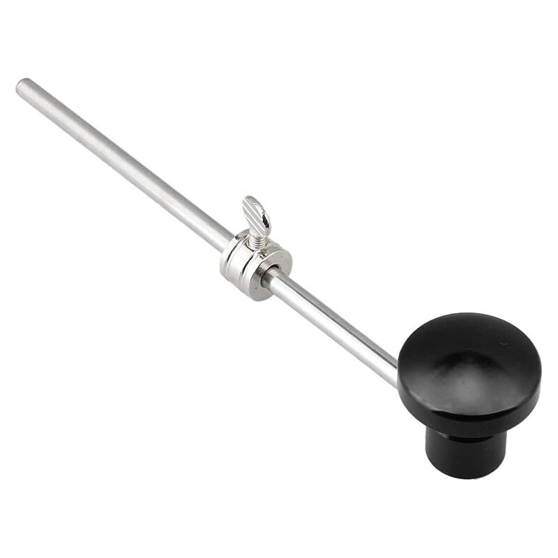 Batteur de grosse caisse coup de pied aluminium tambour pédale batteur avec tête en Silicone pour pièce de tambour Instrument de Percussion (noir)