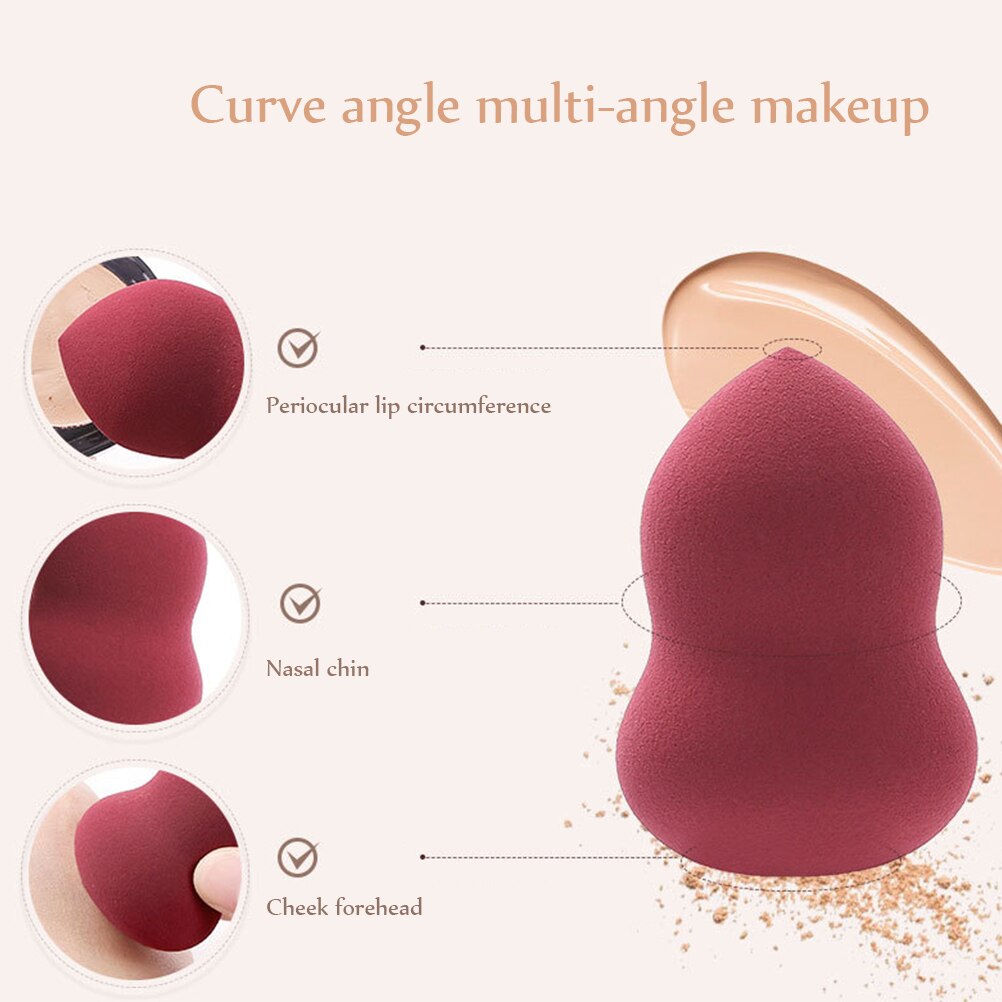 Dual-use Gourd-shaped Makeup Sponge Quickly Absorbed Beauty Sponge Makeup Blender Foundation Puff Sponge