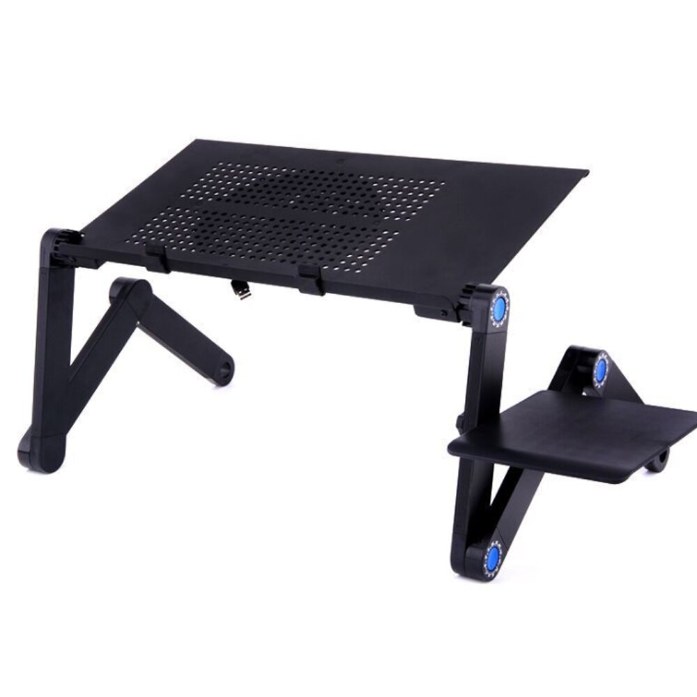 420*260mm justerbar bärbar datorstativbord i aluminium ventilerad ergonomisk tv sängbearbetning kontors-pc riser bäddsoffa soffa #t: G284174