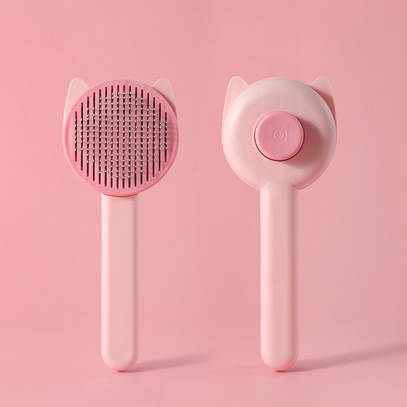 Cepillo para gatos, cepillo para el cuidado de mascotas, para eliminar pelos, removedor de pelo para gatos, peine para quitar el pelo de mascotas, accesorios para el cuidado de cachorros y gatitos: YELLOW