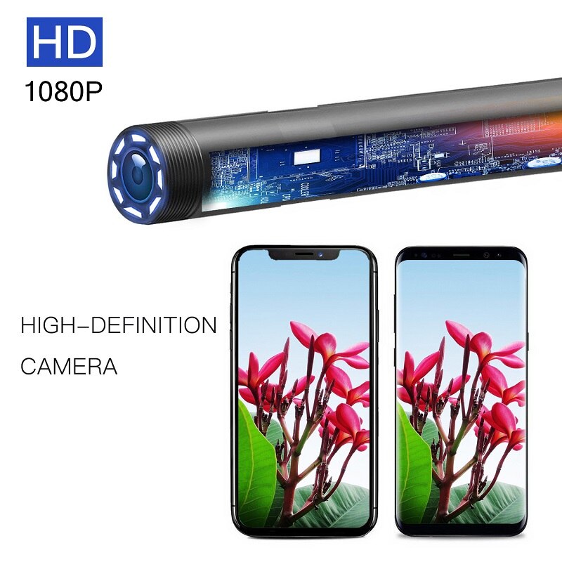 F110 HD1080p wifi Handheld Endoscope 3M snake tube wireless inspection borescope camera wifi endoscopio for android phone Iphone