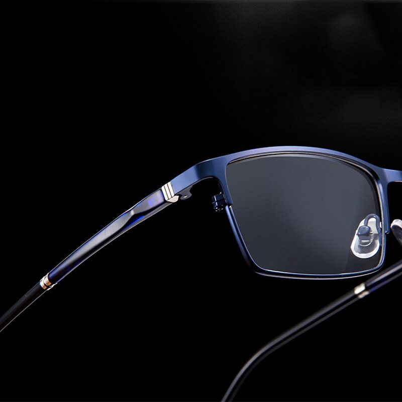 Seemfly Anti-blue Ray cuadrada de Metal gafas montura clásica completa de óptica, gafas para miopía Unisex para hombres y mujeres