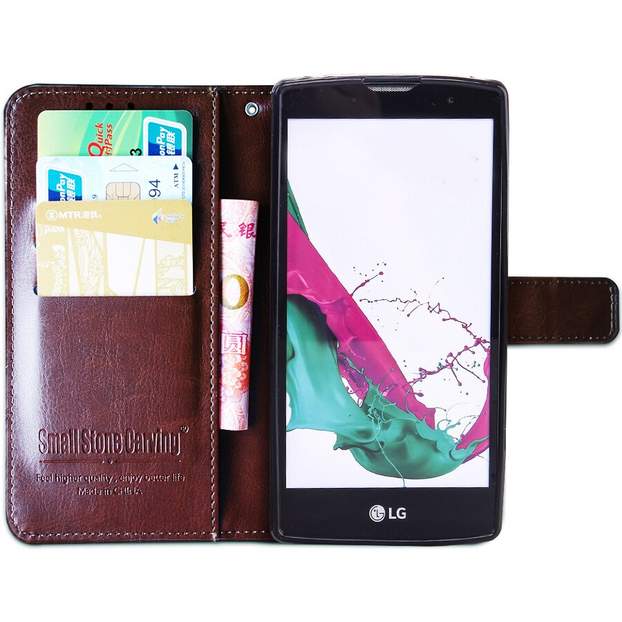 Leather Wallet Case For LG Magna H502F H522Y G4c H525N H500F Flip Phone Cover Card Slots Stand Holder Funda H500F Volt 2 LS751