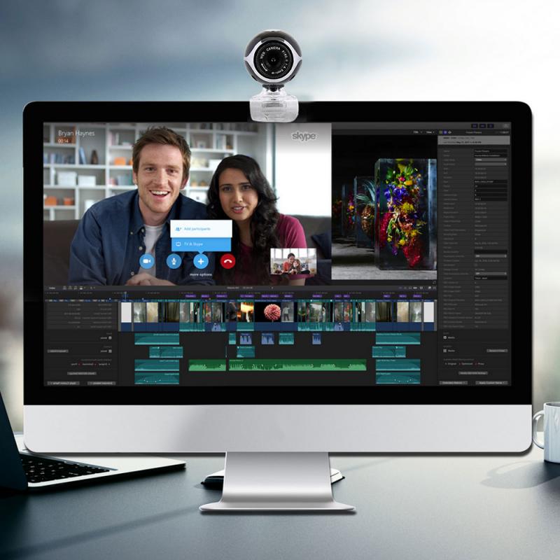 480P Manual Focus Webcam Built-in Microphone Auto-focus High-end Video Call Camera Computer Peripherals Camera For PC Laptop