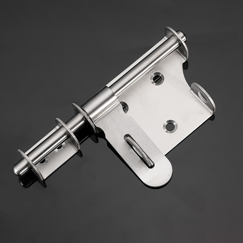 Roestvrij Stalen Deur Bouten Met Lock Gesp, Anti-Diefstal Links Rechts Bolt Gate Veiligheid Deur Klink, huishoudelijke Schuifdeur Lock Bolt