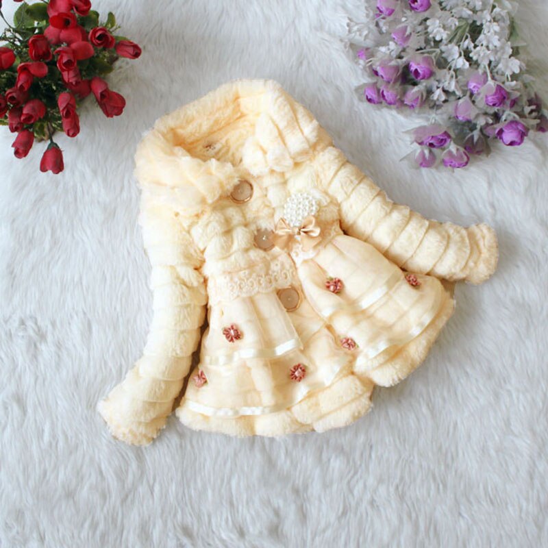 Winter Herfst Bovenkleding Faux Fur Kleding Meisjes Jassen Kinderen Jas: 1 / 7
