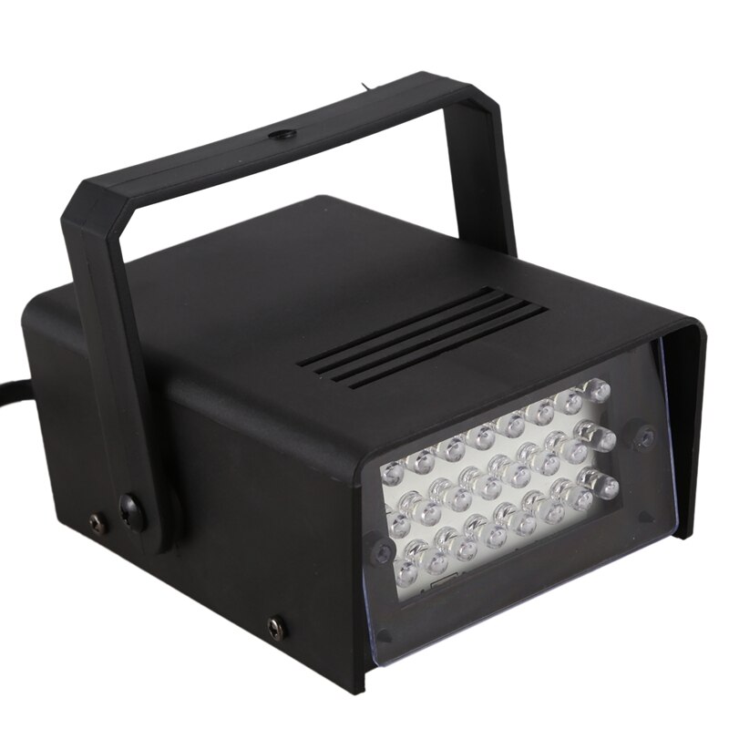 mini ledet strobe stroboskop blitzer hvitt lys effekt  ac 100-240v diskotek scene
