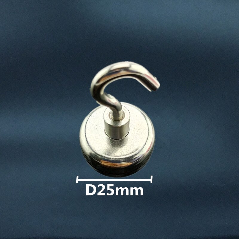 2 stk neodymmagnetkrog superkraft stærk mini magnetisk cirkulær bøjle forbundet hjem køkken væg holder køleskabsbøjle nyttigt: 25