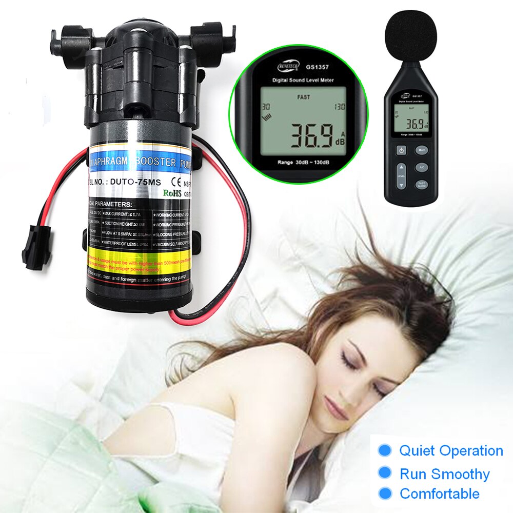 Homebrew Magnetic Brewing Beer Water Pump 1/4&quot; Inlet/Outlet Food Grade DC 24V With Power Adapterfor Homebrewing